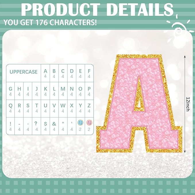 136 Pcs 12 in Extra Large Pastel Bulletin Board Letter Big Alphabet Letter Cutout Sticker Punctuation with Adhesive Dot Colorful Poster Classroom Wall Decor Back to School Education Learning Tool