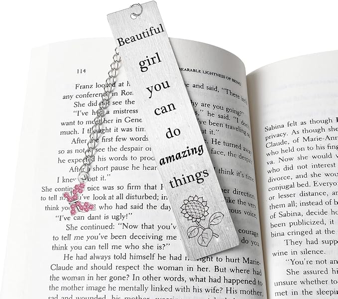 Women Girls Beautiful Girl You Can Do Amazing Things Gifts Inspirational Bookmark for Sister Best Friends Birthday Gifts Christmas Gifts Present Friendship Gifts for Book Lovers (Girl Do Amazing)