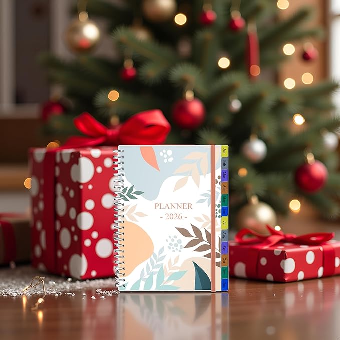 2026 Planner - Weekly & Monthly Planner Runs January 2026 to December 2026, 6.25" x 8.25", 12 Monthly Tabs, 14 Notes Pages, Inner Pocket, Flexible Cover with Twin-Wire Binding, Planners 2026