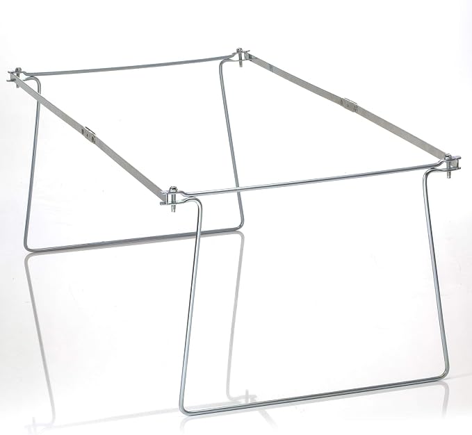 Officemate Hanging File Frames, Letter Size, Rails fits 24 to 27, Files Cabinet, Steel, 2 Sets (91999), Silver (Pack of 12)