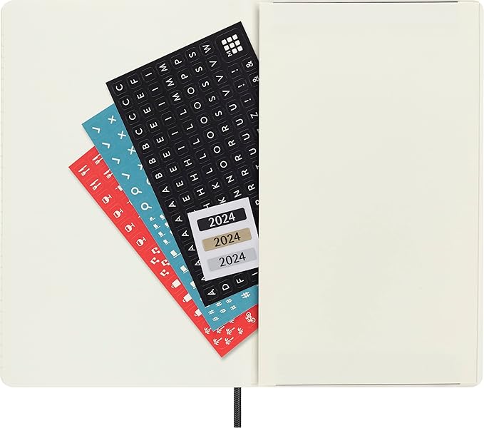 Moleskine 2023-2024 Daily Planner, 18M, Large, Black, Soft Cover (5 x 8.25)