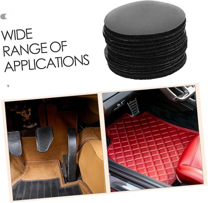 20pairs Heavy Duty Car Mat Fastener Hook and Loop Adhesive Strips for Interior Car Accessories