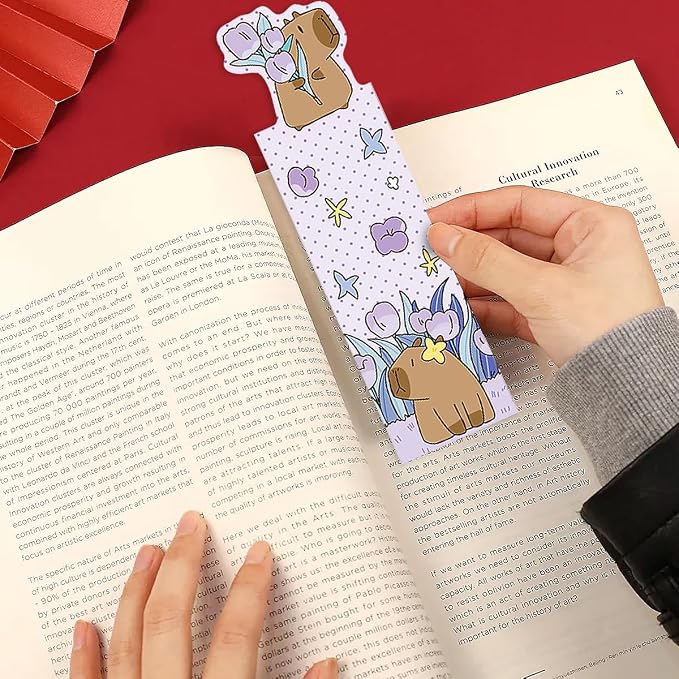 30pcs Capybara Bookmarks, Adorable Animal Design for Book Lovers, Durable and Cute Reading Accessories for Kids and Adults, Student Stationery Supplies Gifts