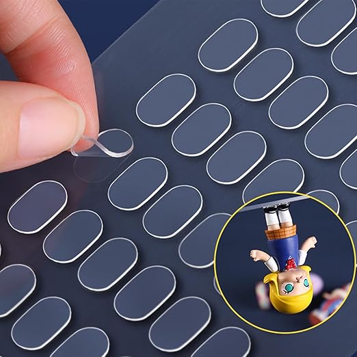 Adhesive Stick dots Two-Sided Sided Mounting Putty Stick Tack for Wall Hanging Crafts Balloons Festival Party Decorations,Clean Removable(0.31"*0.51"-900)