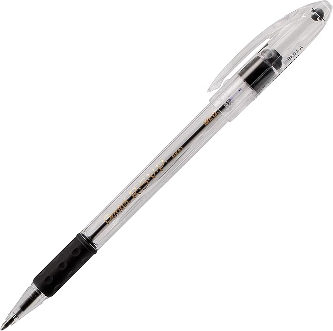 Pentel R.S.V.P. Ballpoint Pen, Medium Line, Assorted Ink (BK91BP6M) (Pack of 1, 6 Count Total)