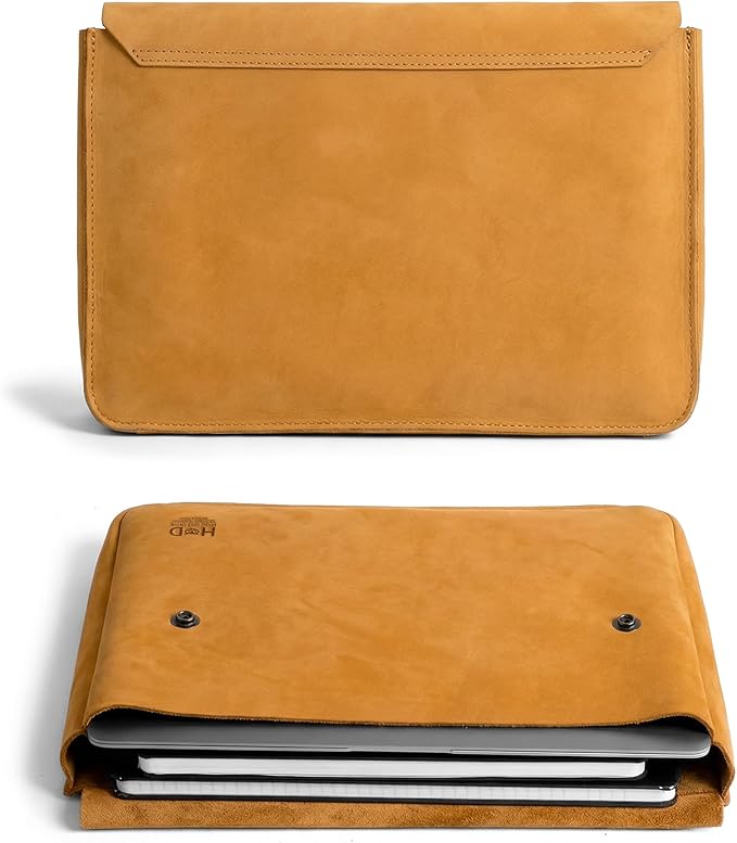 Hide & Drink, Vintage Folder Document Holder, File Case, A5 Binder, Envelope Portfolio, Full Grain Leather, Handmade, Old Tobacco
