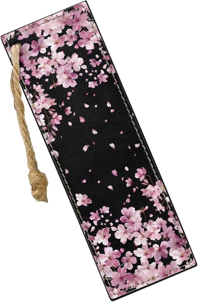 2 Pieces Bookmark for Men Women Book Lovers Ideal for Birthday Present, Teachers Appreciation Pink Cherry Blossoms Bookmarks for Women Teacher