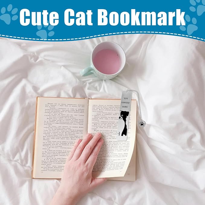 Dog Bookmark for Reading Women, Cute Dog Mom Gifts Funny Metal Dog Book Mark You Pawsed Here Bookmark Doggy Lovers Dogs Themed Gift for Owners Men Women Bookworm (Border Collie)