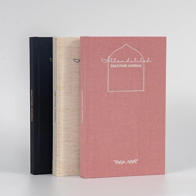 ALHAMDULILLAH JOURNAL: Daily Gratitude, Inspiring Quotes, Habit Tracker & Monthly Reflections - Wellness Gift for Muslim Men & Women, Great for Ramadan & Eid