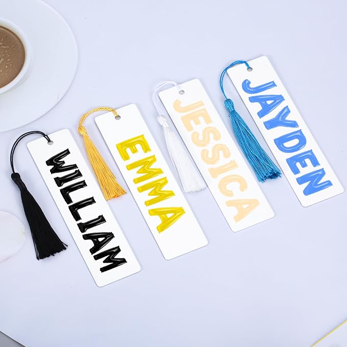 Personalized Bookmarks for Women Book Lover Birth Flower Birthday Customized Gifts for Reading Her Daughter Friends (Aluminum Alloy #2)