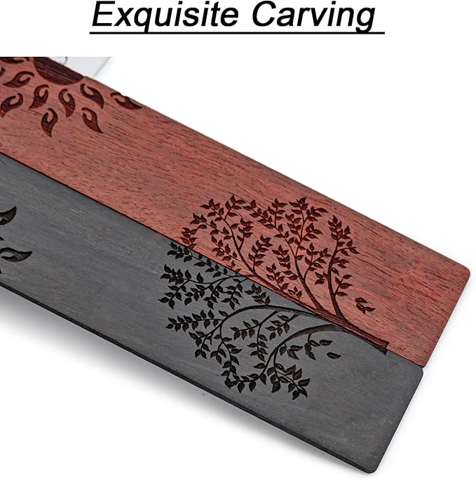 2 Pcs Wood Bookmark, Unique Bookmarks Gift for Men Women, Book Marks Accessories (Sun and Tree)