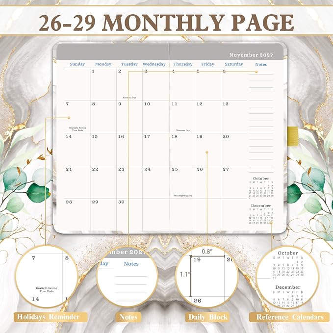 Pocket Calendar 2026-2029 - 3 Year Monthly Planner, July 2026 - June 2029, 6.4" x 3.8", Pocket Calendar 2026-2029 for Purse Small Size Monthly Planner