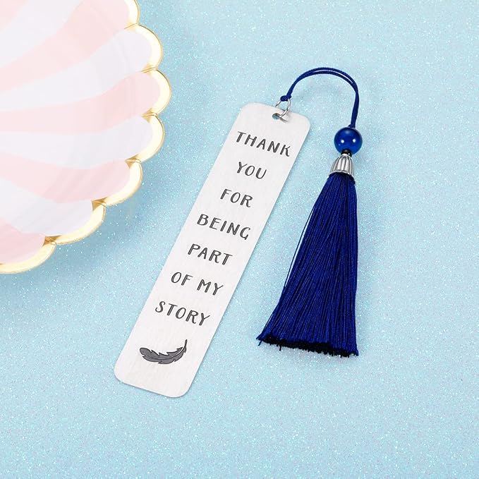 Inspirational Bookmark Appreciation Gifts with Tassel for Teachers Women Men Graduation Birthday Appreciation Gift for Teacher Students Classmate Book Lovers Back School Going Away Present for Him Her