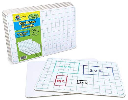 Teacher Created Resources Math Grid Dry Erase Boards (TCR77253)