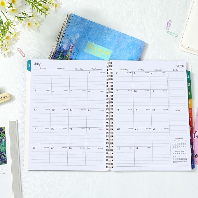 2026-2027 Planner - 9" x 11", Weekly & Monthly Planner 2026-2027, JUN.2026 - JUL.2027, 26-27 Academic Planners with Sturdy Cover, Premium Paper, Twin-wire Binding, Monthly Tabs