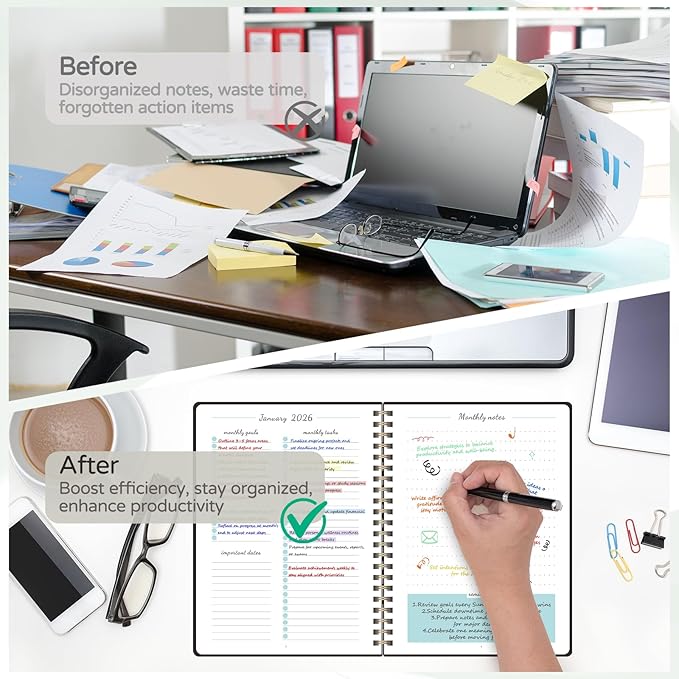 Monthly Planner 2026-2027, 2 Year Calendar 2026-2027 (Jan 2026 - Dec 2027), 7" x 10", 26-27 Monthly Calendar Planner, 24-Month Planning Book for Home School Office Supplies