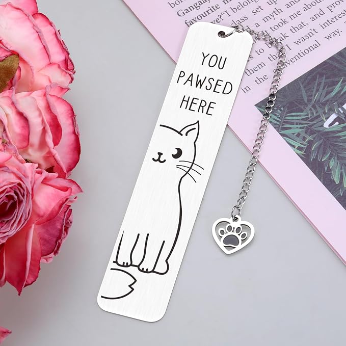 Cat Book Marks, Cat Lover Gifts for Women Men, Fathers Day CAT Dad Gifts Cute CAT Bookmarks for Girls 10-12 Cats Gift for Girls Boys Friends Book Lovers Bookish Gift Book Marks for Reading Women Nerds