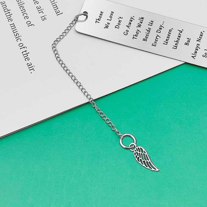 Memorial Gift Bookmark Sympathy Gift for Loss of Dad Mom in Memory of Husband Wife Daughter Grandpa Grandma Remembrance Bereavement Condolence Gift for Friend Sister Coworker Condolence Gifts