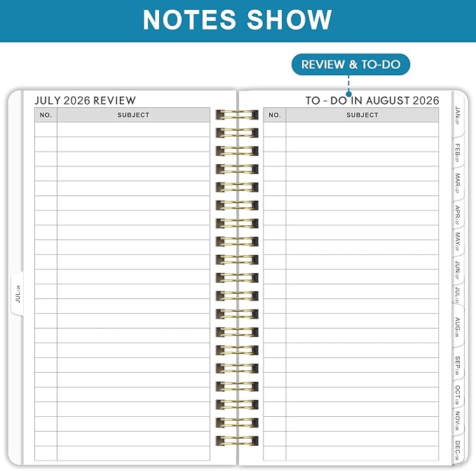 2026-2029 Pocket Planner/Calendar - 3 Year Monthly Planner 2026-2029, Jul 2026 - Jun 2029, 6.3" × 3.8", 36 Monthly Tabs, 8 Note Page, Twin-wire Binding, Inner Pocket, Perfect Organizer for Purse