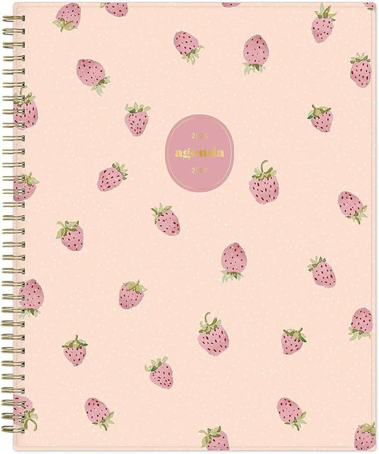 2026-2027 Blue Sky 8" x 11" Academic Year Weekly & Monthly Planner, Plastic Cover, Berry Rose (161384)