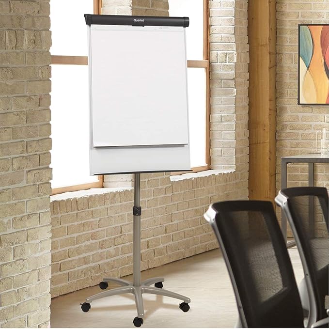 Quartet Easel, Magnetic Whiteboard/Flipchart, 3' x 2', Compass Mobile Presentation, Graphite Frame (ECM32EU)