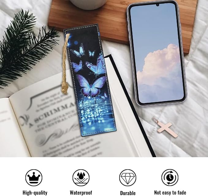 Glowing Butterfly Bookmark for Book Lovers Cute Sloth Bookmarks for Reading Lovers Funny Bookmark for Women Men Book Lovers Bookmarks Aesthetic