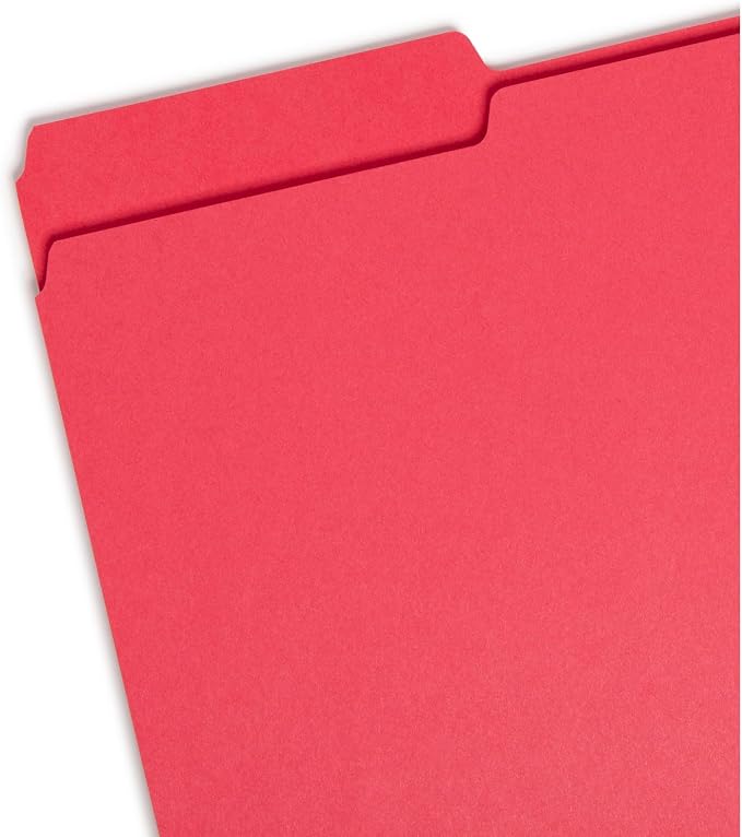 Smead Colored File Folder, 1/3-Cut Tab, Legal Size, Assorted Colors, 100 per Box (16943)