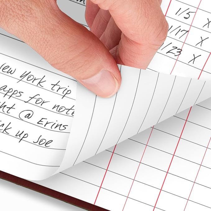 AT-A-GLANCE 2026 Diary, Daily, Standard Diary & Address Notebook, 7-3/4" x 12", Large, Hardcover, Red (SD3771326)