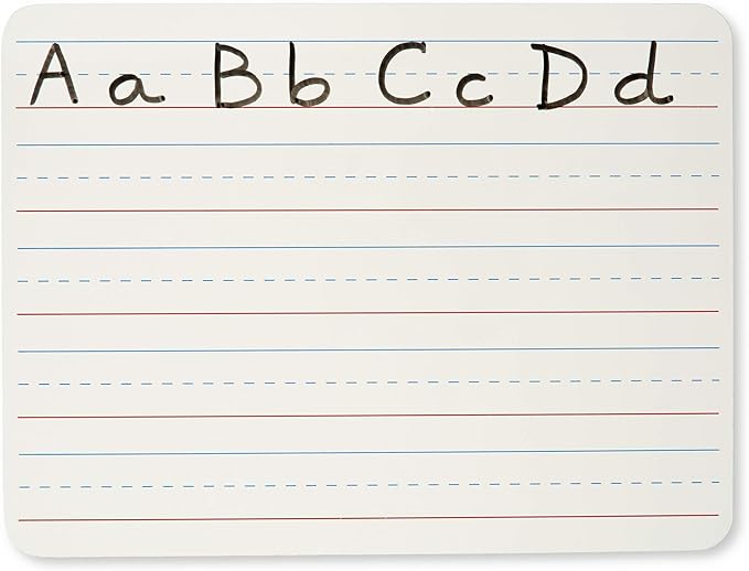 Charles Leonard Dry Erase Lapboard, 9 x 12 Inches, Masonite, One Sided, Lined White, 1 Each (35115)