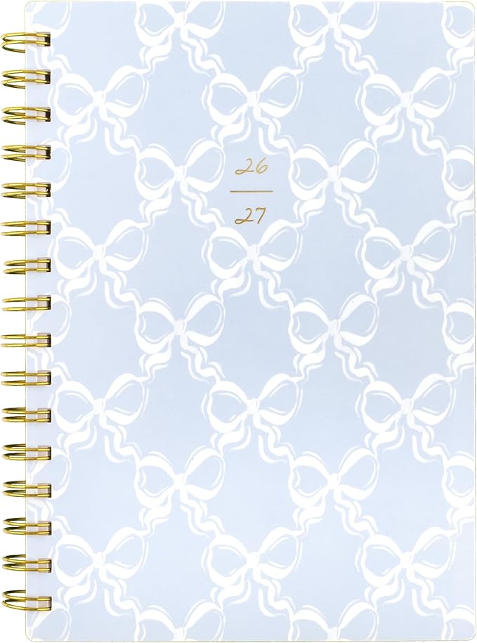 Cambridge Planner 2026-2027 Weekly & Monthly Academic 12-Month July-June, 5-1/2" x 8-1/2", Leah Bisch, Bow Trellis (LB52-200A)