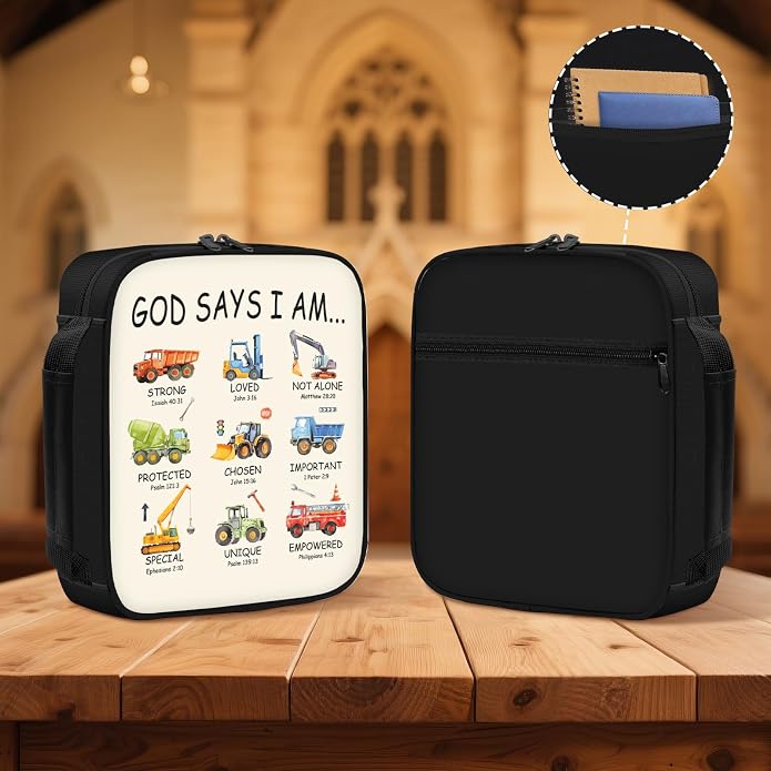 Bible Cover for Women, Bible Holder, Bible Cover With Handles, Bible Carrying Case, Bible Bags With Zipper and Pockets