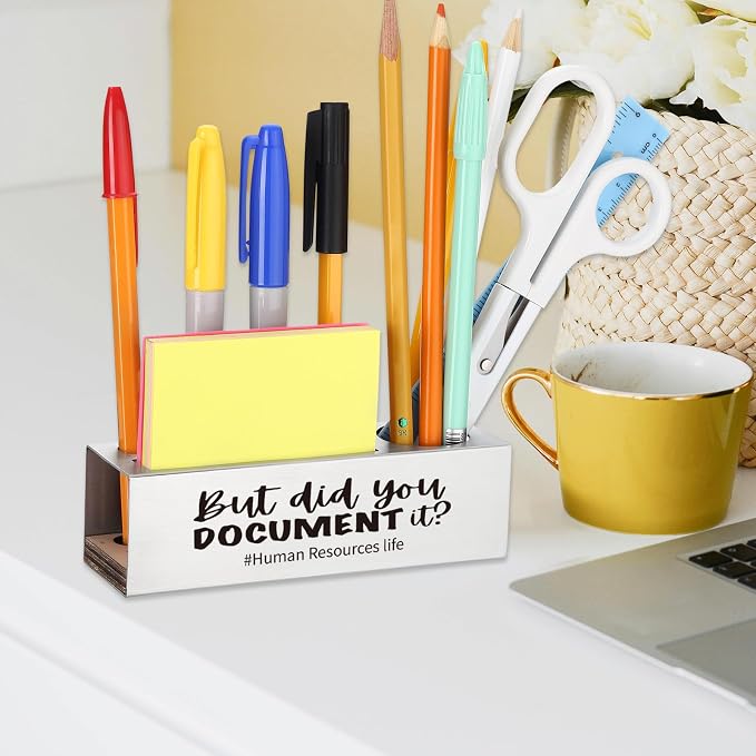 Funny HR Thank You Gift, Human Resources Office Humor Appreciation Gift, Sarcastic Workplace Desk for HR Professionals, Recruiters Compliance Teams, Office Pencil Holder for Desk SD290