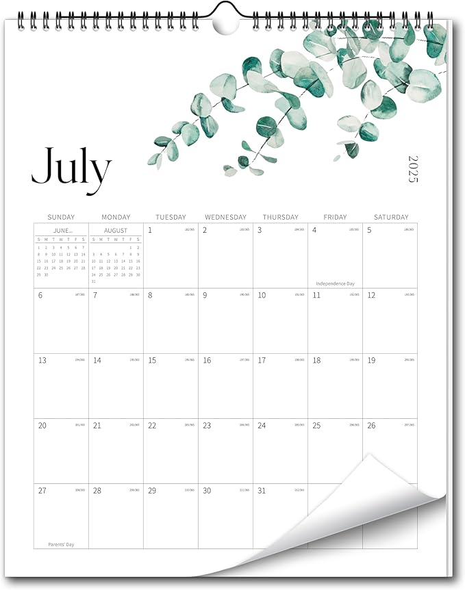 Aesthetic Wall Calendar 2026, 12 Monthly Vertical Calendar January 2026 to December 2026, 15" x 10" Modern Wall Hanging Calendar for School, Home, Office for Monthly Organizing & Planning