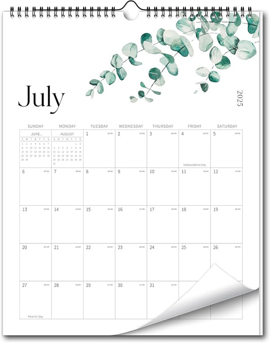 Aesthetic Wall Calendar 2026, 12 Monthly Vertical Calendar January 2026 to December 2026, 15" x 10" Modern Wall Hanging Calendar for School, Home, Office for Monthly Organizing & Planning