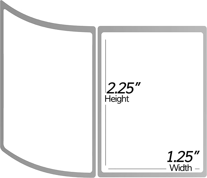 2.25" x 1.25" Direct Thermal Label - Compatible with Rollo Label Printer & Zebra Desktop Printers – 1” Core, UPC Barcode Shipping Address SKU Sticker, Adhesive & Perforated - 1 Roll, 1000/Roll