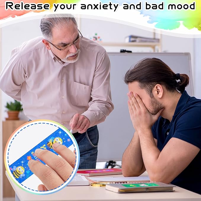 Gersoniel 36 Pcs Anxiety Sensory Stickers Strips Adhesive Textured Mental Health Calm Stickers Mindfulness Fidget Decals Stress Anxiety Relief Items for Therapy Office Desk(Animal Style)