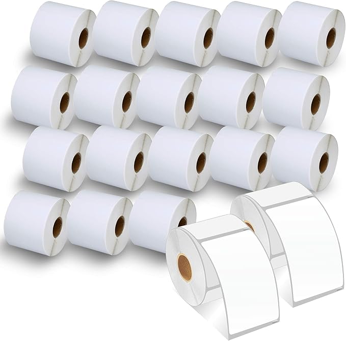BETCKEY - Compatible DYMO 30256 (2-5/16" x 4") Shipping Labels, Perforated, Compatible with DYMO Labelwriter 450, 4XL, NOT Fit 550 & 5XL [20 Rolls/6000 Labels]