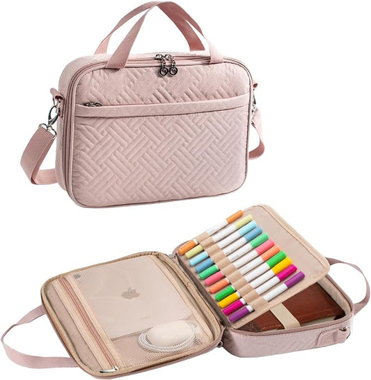 Aplufine Large Bible Case for Women-Bible Covers-Bible Carrying Case-Book Bags and Totes for Women with Detachable Shoulder Strap, Bible Gift
