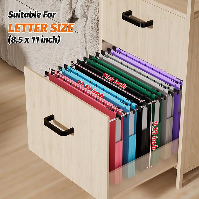 SHUTEX Hanging File Folders Letter Size, 12 Pack File Folders Hanging with Tabs, File Cabinet Folder, 1 Inch Plastic Filing Folders Hanging Expandable for Bulk Files/Medical Charts, Assorted Colors
