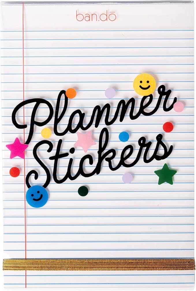 ban.do Sticker Book of Planner Stickers, 40 Sticker Sheets with Colorful/Fun/Positive Stickers for Journals and Planners, Issue One