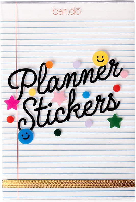 ban.do Sticker Book of Planner Stickers, 40 Sticker Sheets with Colorful/Fun/Positive Stickers for Journals and Planners, Issue One