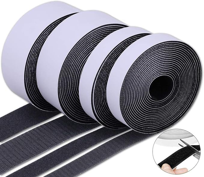 Self-adhesive -and-loop Fastener Nylon Tape with Adhesion Multi-functional for Home Office School and More