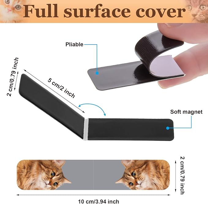 Zonon 30 Pieces Cats Magnetic Bookmarks Cute Cats Markers Pets Magnetic Page Clips Bookmark for Students Teachers School Home Office Reading Stationery, 15 Designs
