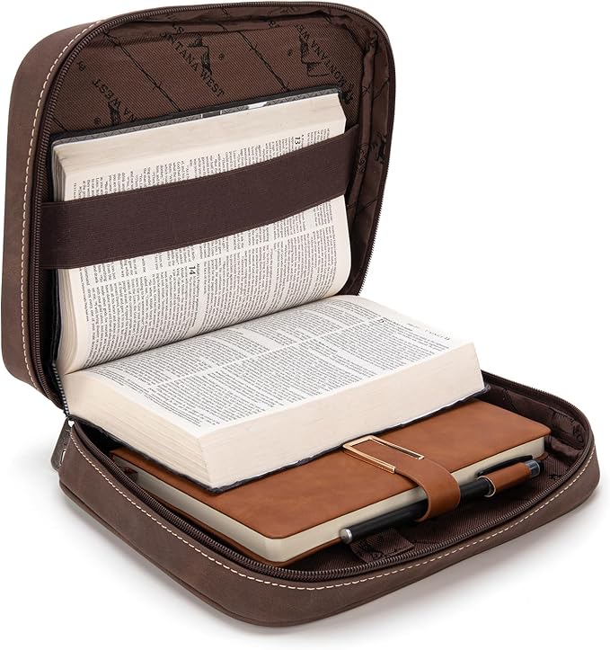 Montana West Western Style Embroidered Bible Covers for Women Men Book Carrying Case Church Bag Outdoor Bible Protective