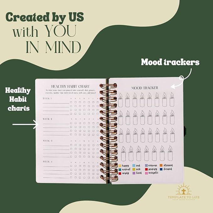 Faith-Based Daily Planner For School College: Organize Your Life with Monthly Devotional Healthy Habit Trackers and Goal Setting Tools