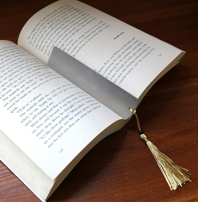 4 Pcs Freely Createable Silver Metal Tassel Bookmarks - As The Best Gift
