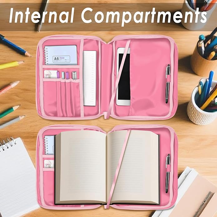 Bible Cover for Women, Bible Holder, Bible Cover With Handles, Bible Carrying Case, Bible Bags With Zipper and Pockets