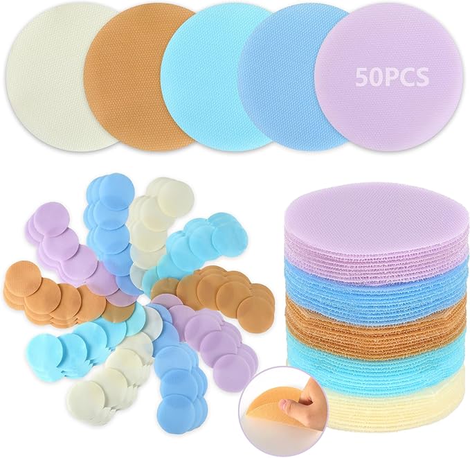 50 pcs Spot Markers Carpet Floor Spots Markers 5 Colors (Includes Pastel) for Classroom Decoration, for Flexible Carpet Dots for School Supplies for Elementary School Teacher