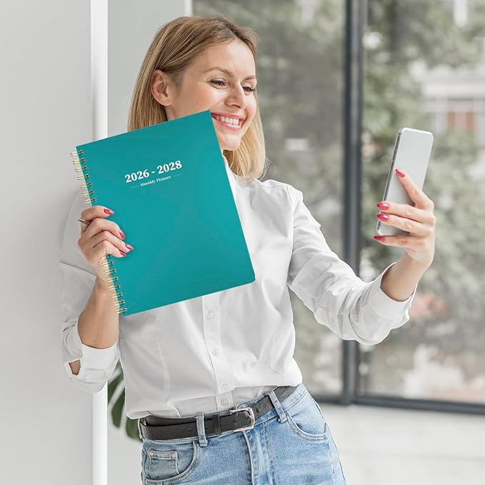 2026-2028 Monthly Planner - 2 Year Monthly Planner Calendar 2026-2028, Jul 2026 - Jun 2028, 8.5" x 11", 24 Months, Spiral-Bound, Tabs, Holidays, Notes, Ideal for School Office Home Planning