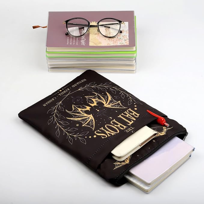 B Boys Book Sleeves Fantasy Book Sleeve Gift Book Merch Rhy-Sand Azriel Cassians Book Sleeve Bat B-oys Fan Club Book Cover (Black, B Boy BS)